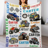 Livraison gratuite✈️Nom personnalisé Couverture Monster Truck personnalisée